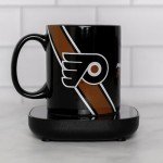 Uncanny Brands Philadelphia Flyers Logo Mug Warmer with Mug – Keeps Your Favorite Beverage Warm - Auto Shut On/Off