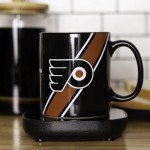 Uncanny Brands Philadelphia Flyers Logo Mug Warmer with Mug – Keeps Your Favorite Beverage Warm - Auto Shut On/Off