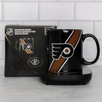 Uncanny Brands Philadelphia Flyers Logo Mug Warmer with Mug – Keeps Your Favorite Beverage Warm - Auto Shut On/Off