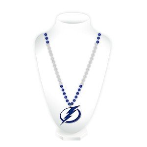 Rico Industries NHL Tampa Bay Lightning Team Logo Mardi Gras Style Beads, 3 x 24-"