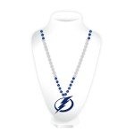 Rico Industries NHL Tampa Bay Lightning Team Logo Mardi Gras Style Beads, 3 x 24-"