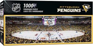 MasterPieces 1000 Piece Sports Jigsaw Puzzle - NHL Pittsburgh Penguins Center View Panoramic - 13"x39"