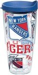 Tervis Made in USA Double Walled NHL New York Rangers Insulated Tumbler Cup Keeps Drinks Cold & Hot, 24oz, All Over