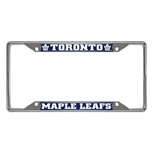 FANMATS 16987 Toronto Maple Leafs Chrome Metal License Plate Frame, Team Colors, 6.25in x 12.25in