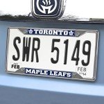 FANMATS 16987 Toronto Maple Leafs Chrome Metal License Plate Frame, Team Colors, 6.25in x 12.25in