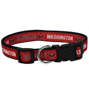 Pets First NHL Washington Capitals Collar for Dogs & Cats, Medium. - Adjustable, Cute & Stylish! The Ultimate Hockey Fan Collar!