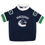 NHL Vancouver Canucks Jersey for Dogs & Cats, Large. - Let Your Pet be a Real NHL Fan!