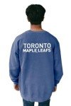 Blue 84 Standard NHL Officially Licensed Crewneck Sweatshirt Ringspun Front/Back, Team Color