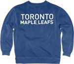 Blue 84 Standard NHL Officially Licensed Crewneck Sweatshirt Ringspun Front/Back, Team Color