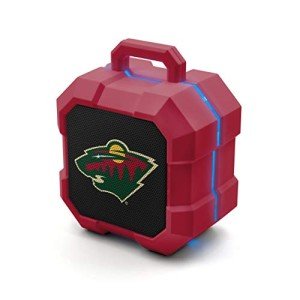 NHL Minnesota Wild ShockBox LED Wireless Bluetooth Speaker, Team Color