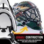 NHL Minnesota Wild Team Logo Mini Hockey Goalie Mask with Case - Collectible Goalie Mask with Official NHL Logos and Colors