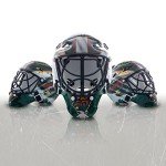 NHL Minnesota Wild Team Logo Mini Hockey Goalie Mask with Case - Collectible Goalie Mask with Official NHL Logos and Colors