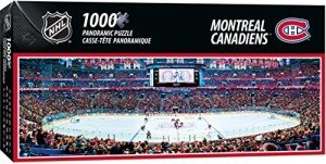 Masterpieces 1000 Piece Sports Jigsaw Puzzle - NHL Montreal Canadiens Center View Panoramic - 13"x39"