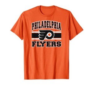 Philadelphia Flyers Stripe Orange Officially Licensed T-Shirt