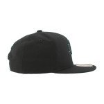 ZHATS Unisex Kid's NHL Officially Licensed Youth Adjustable Snapback Hat Flat Bill Z11 Black Element, One Size