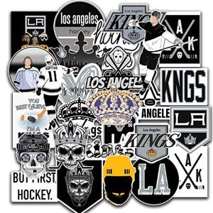 28 PCS Set of Los Angeles Vinyl Kings Stickers Pack Los Angeles Decal Kings 2-2.5 inches