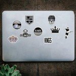 28 PCS Set of Los Angeles Vinyl Kings Stickers Pack Los Angeles Decal Kings 2-2.5 inches