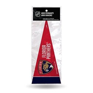 Rico Industries NHL Florida Panthers 8-Piece 4-Inch by 9-Inch Classic Mini Pennant Décor Set