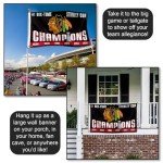 WinCraft Chicago Blackhawks 6 Time Stanley Cup Champions Flag