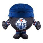 Bleacher Creatures Edmonton Oilers 8" NHL Kuricha Hockey Puck Sitting Plush - Soft Chibi Inspired Plush