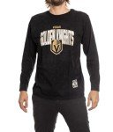 Calhoun NHL Surf & Skate Mens Acid Wash Long Sleeve Cotton Shirt (Vegas Golden Knights, X-Large)