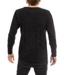 Calhoun NHL Surf & Skate Mens Acid Wash Long Sleeve Cotton Shirt (Vegas Golden Knights, X-Large)