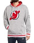 Calhoun NHL Surf & Skate Mens Muskoka Team Striped Premium Pullover Hoodie (New Jersey Devils, X-Large)