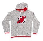 Calhoun NHL Surf & Skate Mens Muskoka Team Striped Premium Pullover Hoodie (New Jersey Devils, X-Large)