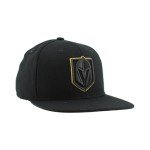 ZHATS Standard NHL Officially Licensed Adjustable Snapback Hat Flat Bill Z11 Black Element, One Size