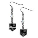 NHL Siskiyou Sports Womens Los Angeles Kings Crystal Dangle Earrings One Size Team Color