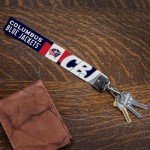 Rico Industries NHL Hockey Columbus Blue Jackets Standard Wrist Lanyard Key Chain, Cute Wristlet Strap Keychain Holder for Women Men Car Keys ID Badges Card Wallet Phone Camera