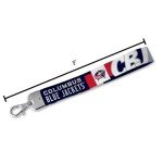 Rico Industries NHL Hockey Columbus Blue Jackets Standard Wrist Lanyard Key Chain, Cute Wristlet Strap Keychain Holder for Women Men Car Keys ID Badges Card Wallet Phone Camera