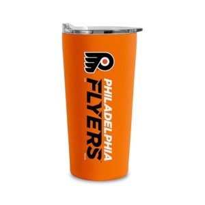 Rico Industries NHL Hockey Philadelphia Flyers 18oz Soft Touch, Easy Grip Tumbler
