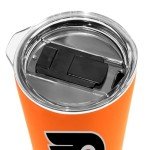Rico Industries NHL Hockey Philadelphia Flyers 18oz Soft Touch, Easy Grip Tumbler
