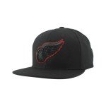 ZHATS Standard NHL Officially Licensed Adjustable Snapback Hat Flat Bill Z11 Black Element, One Size