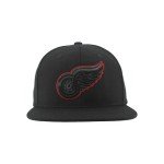 ZHATS Standard NHL Officially Licensed Adjustable Snapback Hat Flat Bill Z11 Black Element, One Size