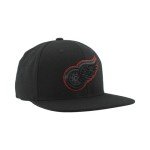 ZHATS Standard NHL Officially Licensed Adjustable Snapback Hat Flat Bill Z11 Black Element, One Size