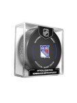 Rangers Official Game Hockey Puck with Holder
