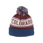 ZHATS Standard NHL Officially Licensed Beanie Pom Finish Line, Team Color, One Size