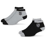 For Bare Feet Unisex NHL Los Angeles Kings Super Cozy Sleep Soft Two Pack Team Colors OSFM