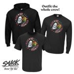 Skull T-Shirt for Chicago Hockey Fans (SM-5XL) (Black Short Sleeve, X-Large)