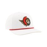 ZHATS Standard NHL Officially Licensed Rope Hat Snapback Backspin White, One Size
