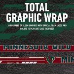 Franklin Sports NHL Minnesota Wild Team 48-Inch Vinyl Hockey Stick Right), Junior, Red