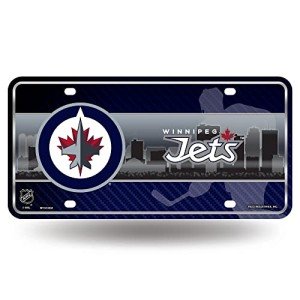 Rico Industries NHL Winnipeg Jets Metal License Plate Tag , 6 x 11.5-inches
