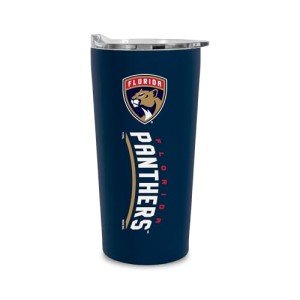 Rico Industries NHL Hockey Florida Panthers 18oz Soft Touch, Easy Grip Tumbler