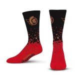 For Bare Feet NHL OTTAWA SENATORS Spray Zone Crew Sock Team Color Large
