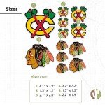 Desert Cactus Chicago Blackhawks Team NHL National Hockey League Sticker Vinyl Decal Laptop Water Bottle Car Scrapbook (Type 1-1)