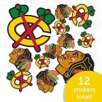 Desert Cactus Chicago Blackhawks Team NHL National Hockey League Sticker Vinyl Decal Laptop Water Bottle Car Scrapbook (Type 1-1)