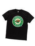 NHL Mens Alternate Team Logo Moisture Wicking Performance Rashguard Short Sleeve T-Shirt (Minnesota Wild, XX-Large)