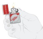Zippo NHL Detroit Red Wings 2024 Street Chrome Pocket Lighter